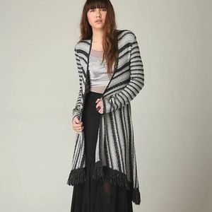 Free People Striped Duster